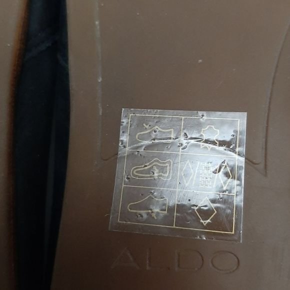 ALDO D'orsay Ballet Flats Slip-On Suede Leather Shoes Black Sz 6.5 - Picture 16 of 16